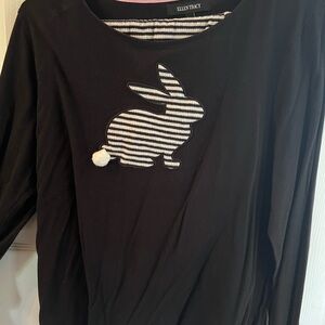 Ellen Tracy Black and Pink Top